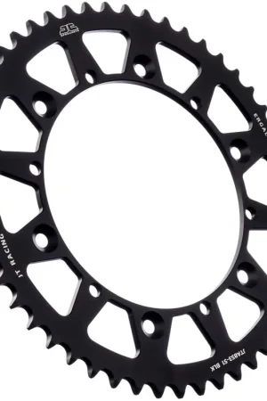 JT SPROCKETS - REAR RACELITE ALU 51T BLACK, 520 - Sprockets - Lichtgewicht en Duurzaam Garantie Inbegrepen